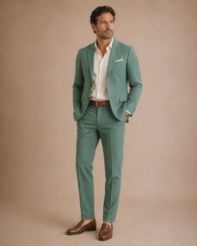 Мужской образ в палитре eucalyptus