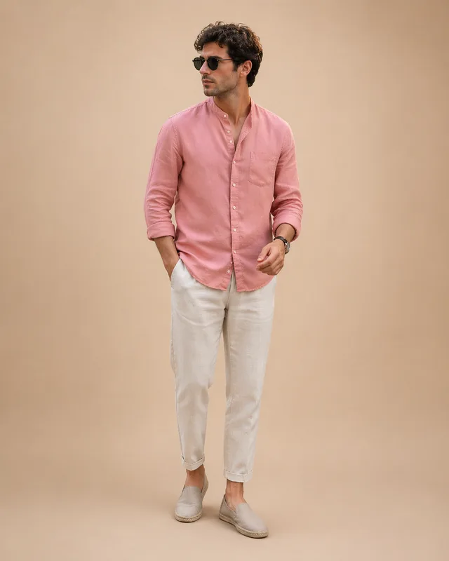 Мужской образ в палитре pink