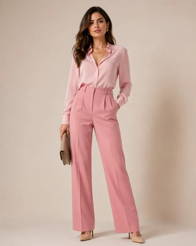 Женский образ в палитре pink